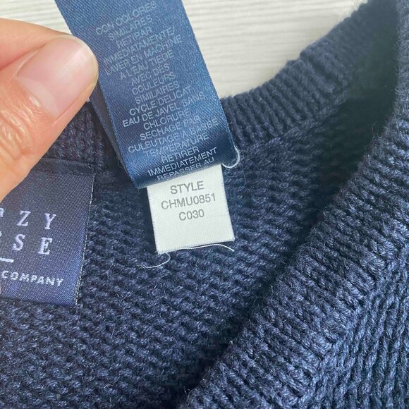 Vtg Crazy Horse Liz Clairborne Sailboat Nautical Cardigan Size S Grandmacore - Picture 5 of 7